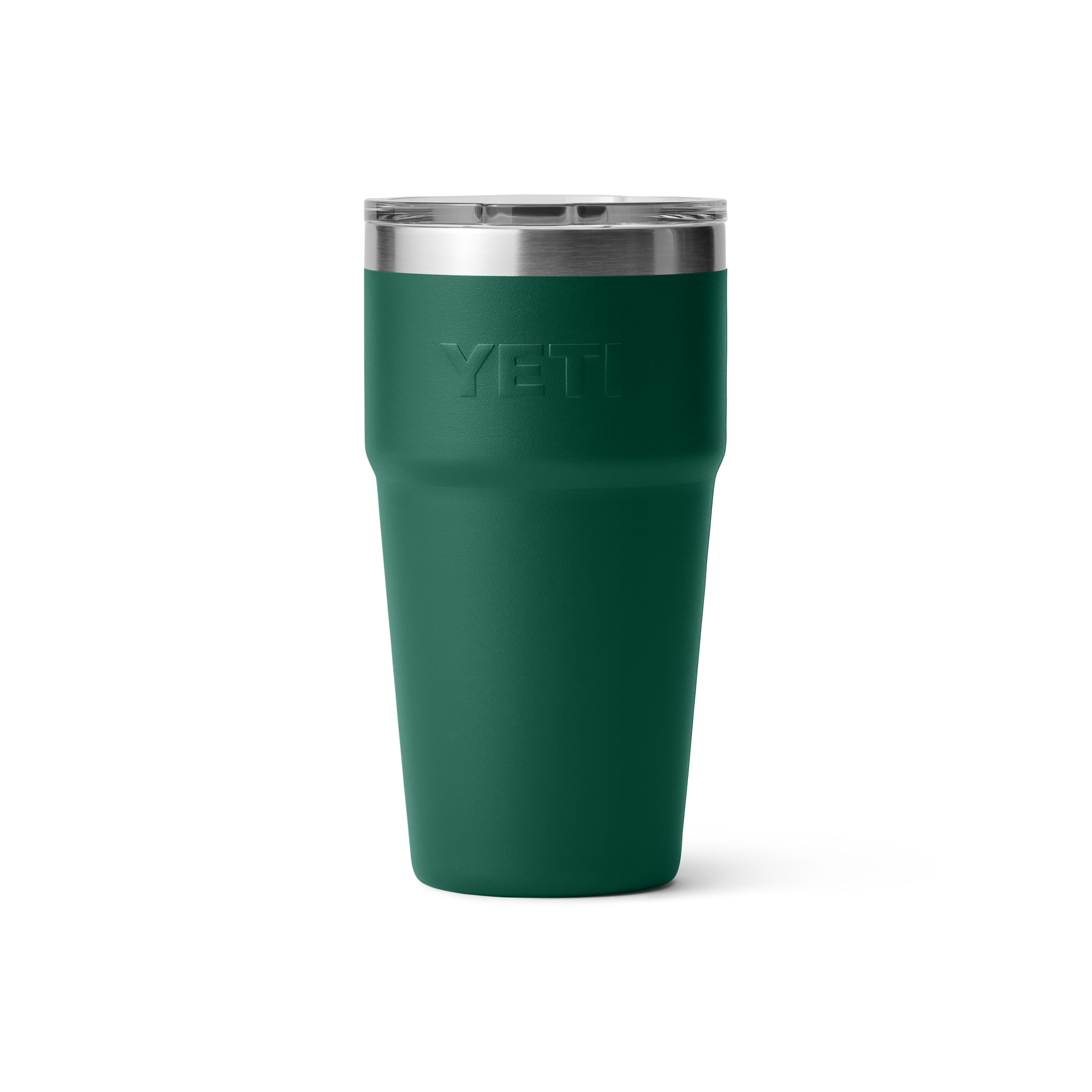 YETI Rambler® 20 oz (591 ml) Stapelbarer Becher Black Forest Green
