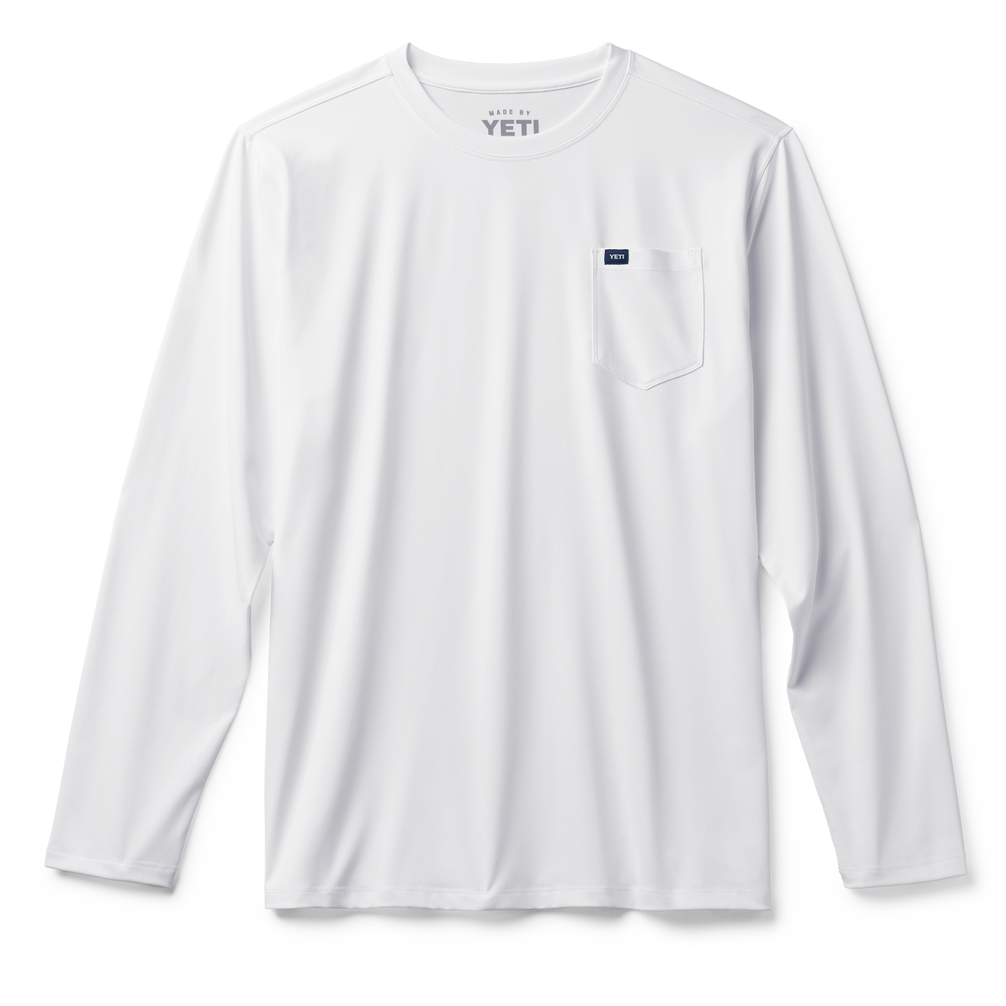 YETI Langärmeliges Sunshirt mit Tasche Weiss