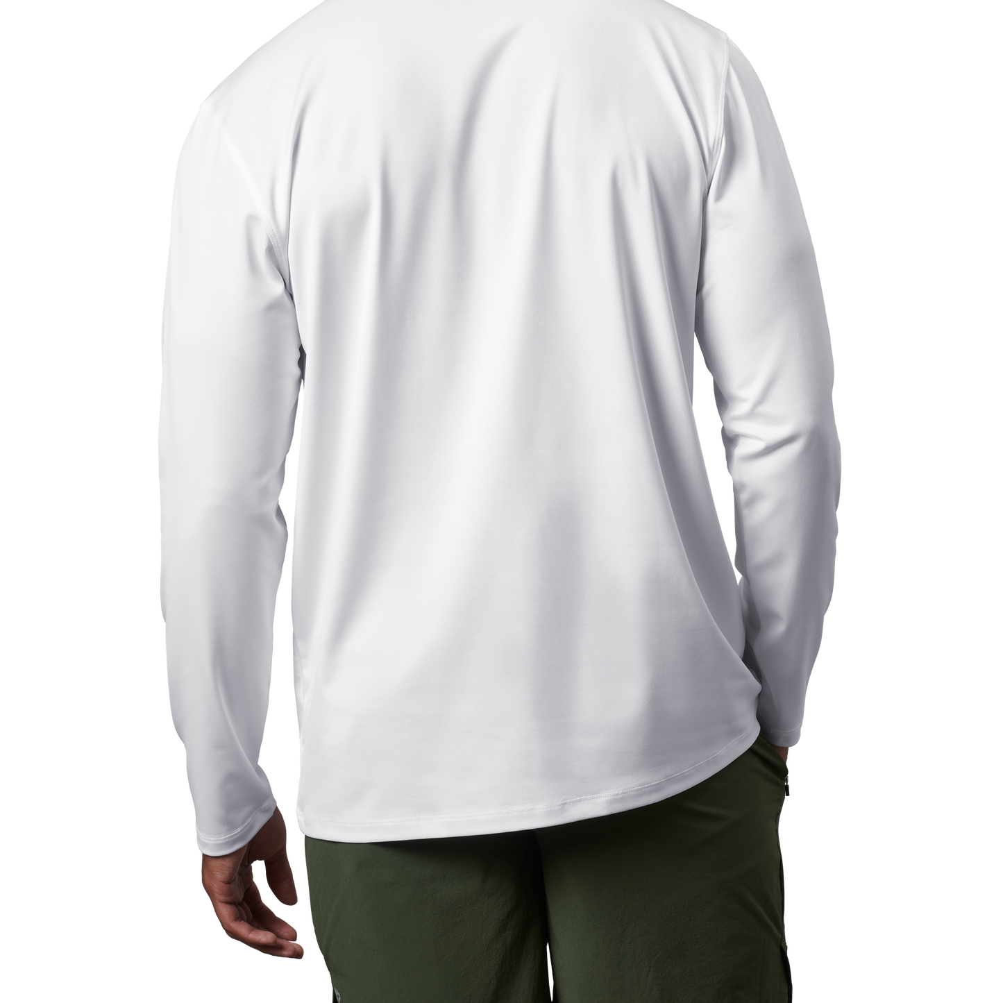 YETI Langärmeliges Sunshirt mit Tasche Weiss