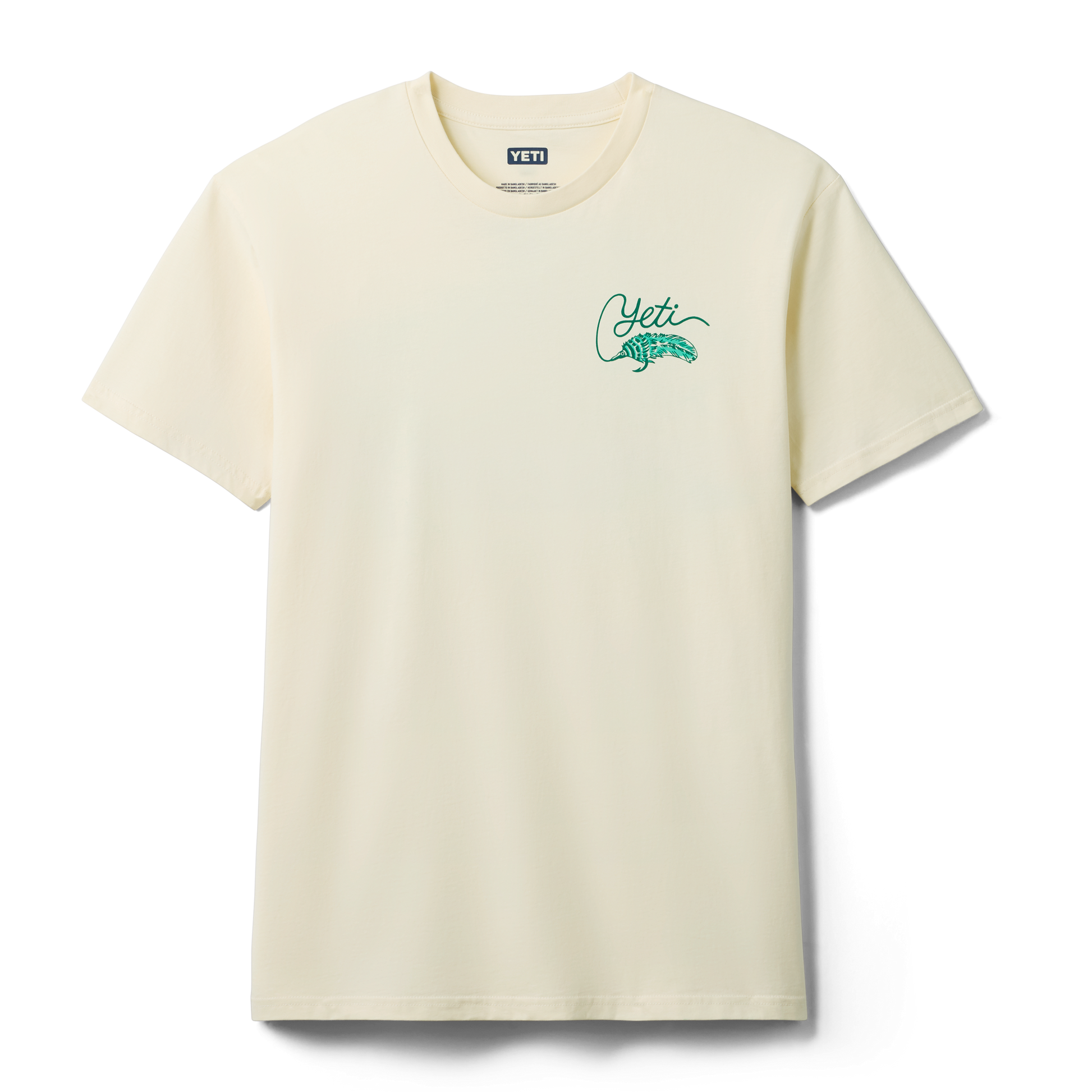 YET Tarpon Flies Short Sleeve T-Shirt Ecru