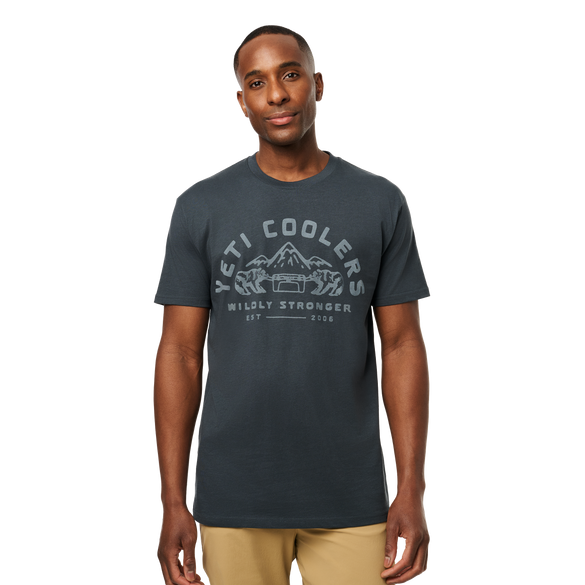 YETI Wildly Stronger Short Sleeve T-Shirt Petrol Blue