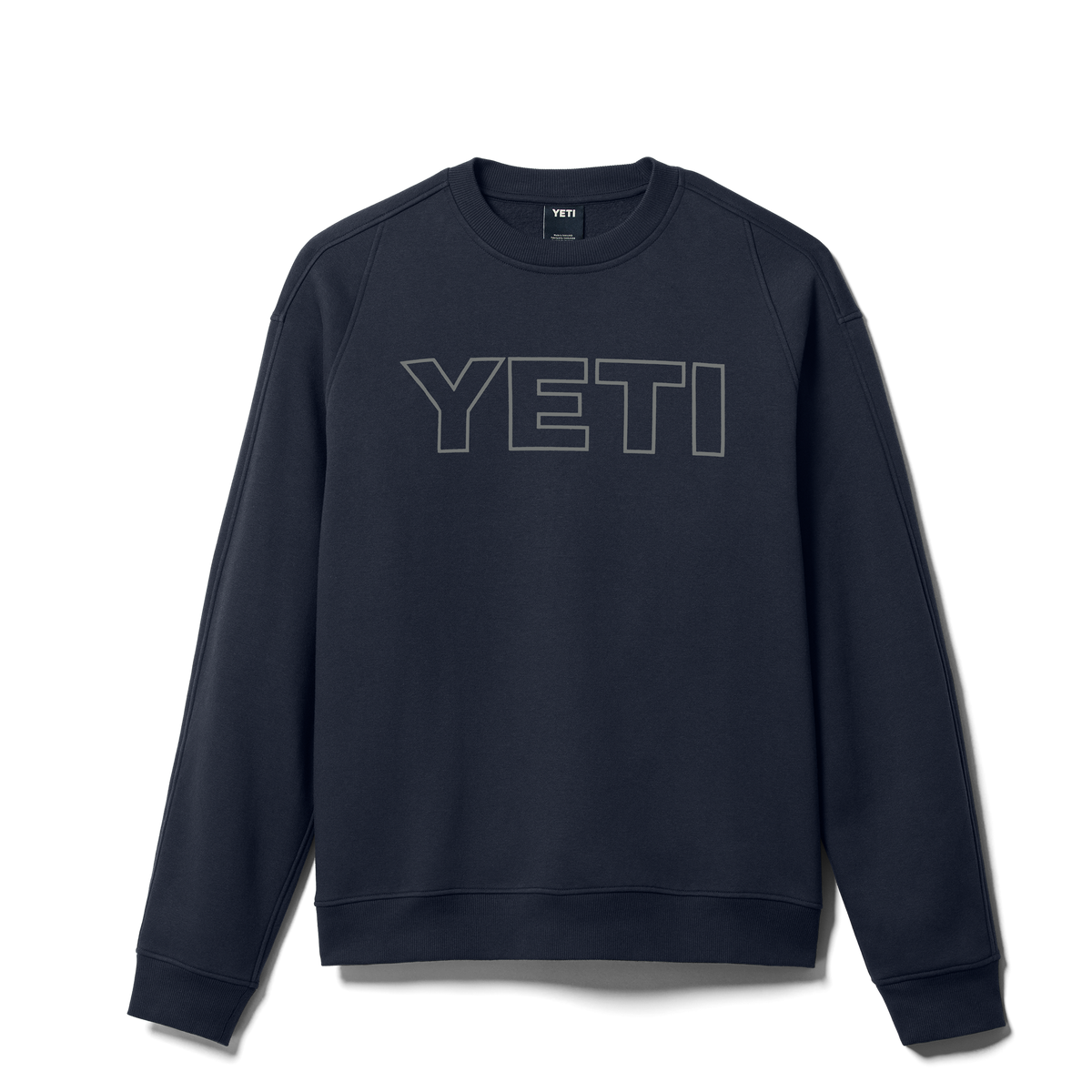 YETI™ Logo Block Fleece Crew Neck Navy