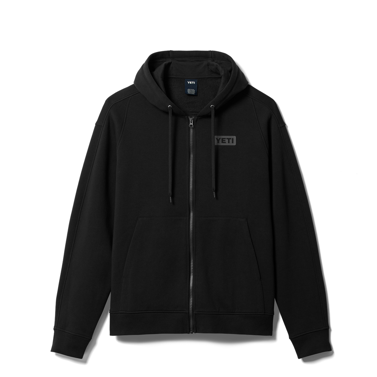 YETI Logo Badge Full Zip Hoodie Black