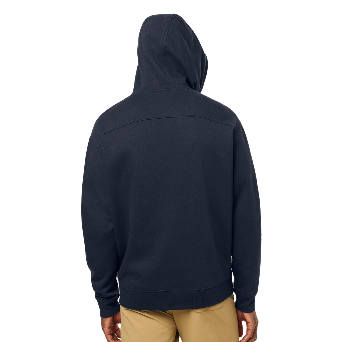 YETI Logo Badge Full Zip Hoodie Navy