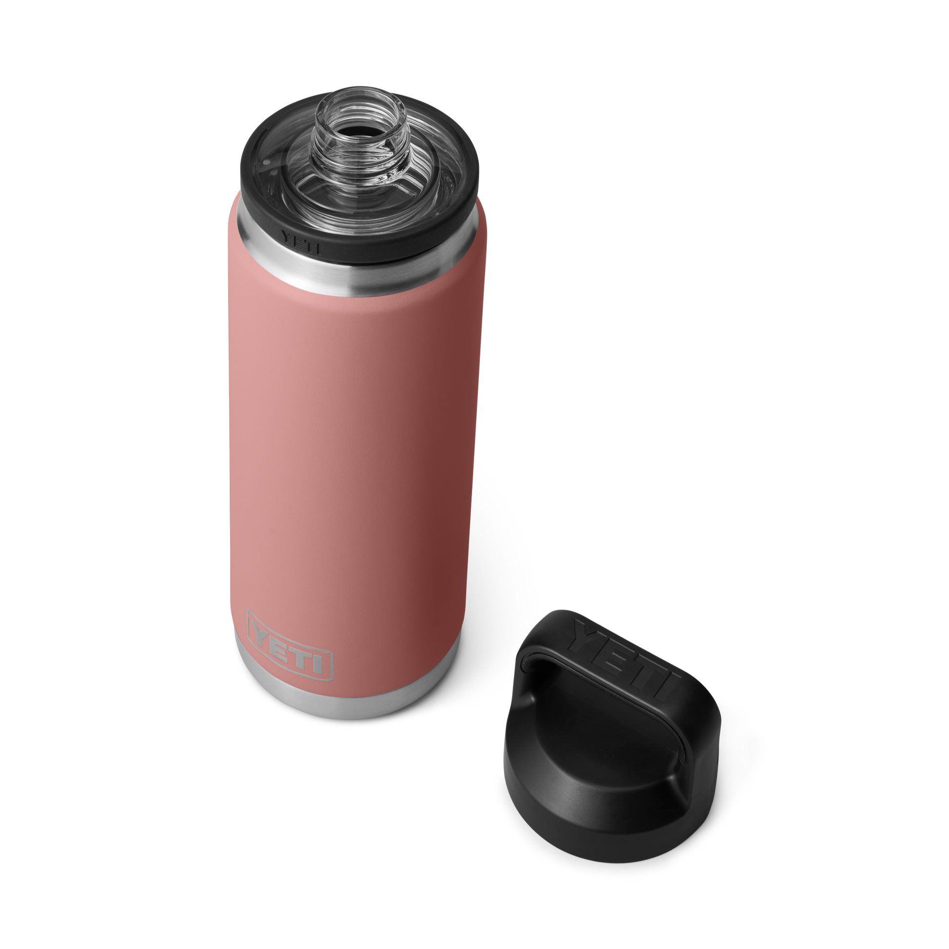 YETI Rambler® 26 oz Flasche mit Chug-Verschluss (760 ml) Sandstone Pink