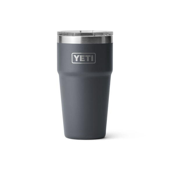 YETI Rambler® 20 oz (591 ml) Stapelbarer Becher Charcoal