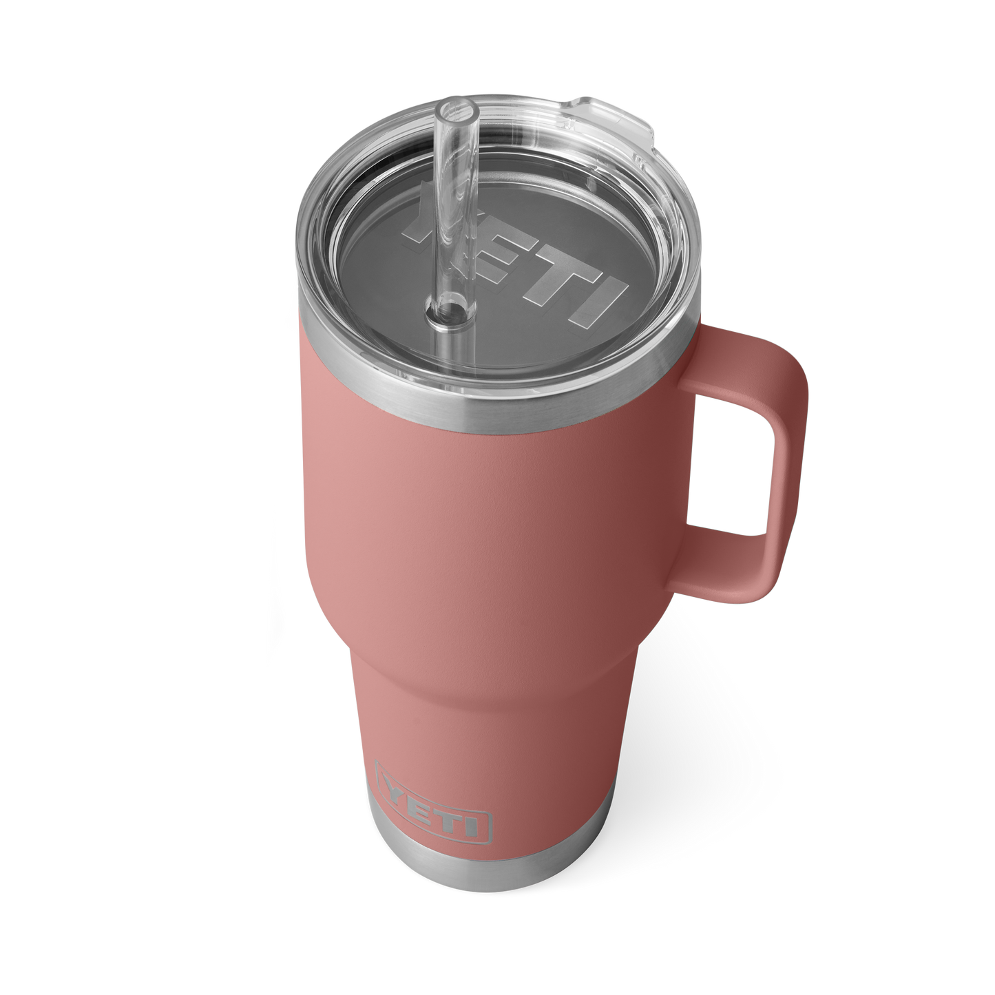 YETI Rambler® 35 oz (994 ml) Trinkbecher Mit Trinkhalm-deckel Sandstone Pink