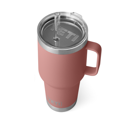YETI Rambler® 35 oz (994 ml) Trinkbecher Mit Trinkhalm-deckel Sandstone Pink