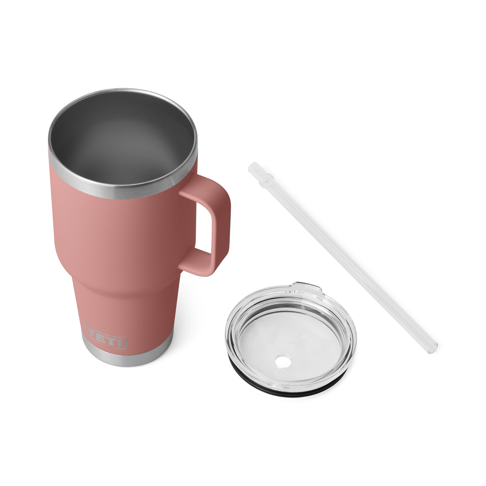 YETI Rambler® 35 oz (994 ml) Trinkbecher Mit Trinkhalm-deckel Sandstone Pink