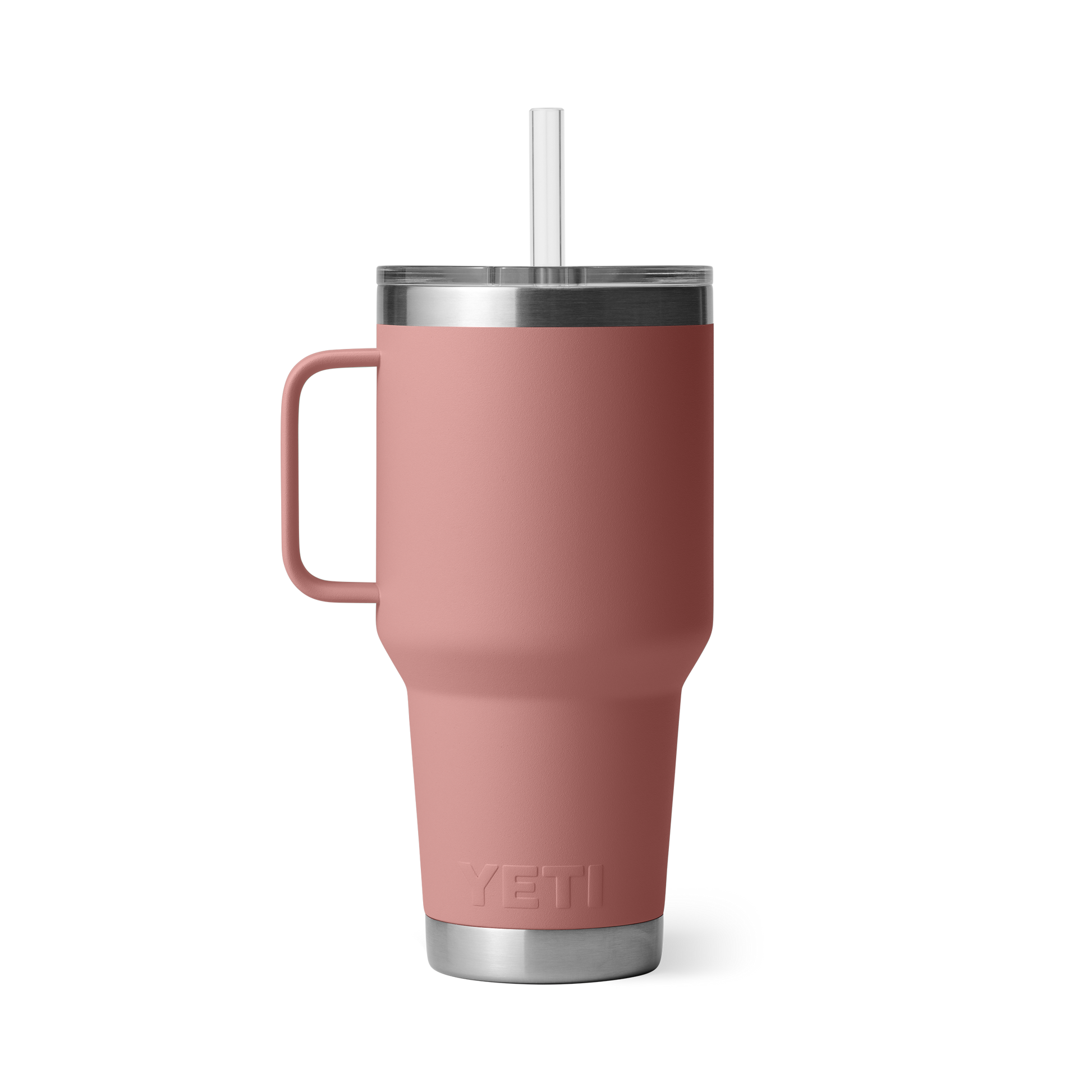 YETI Rambler® 35 oz (994 ml) Trinkbecher Mit Trinkhalm-deckel Sandstone Pink