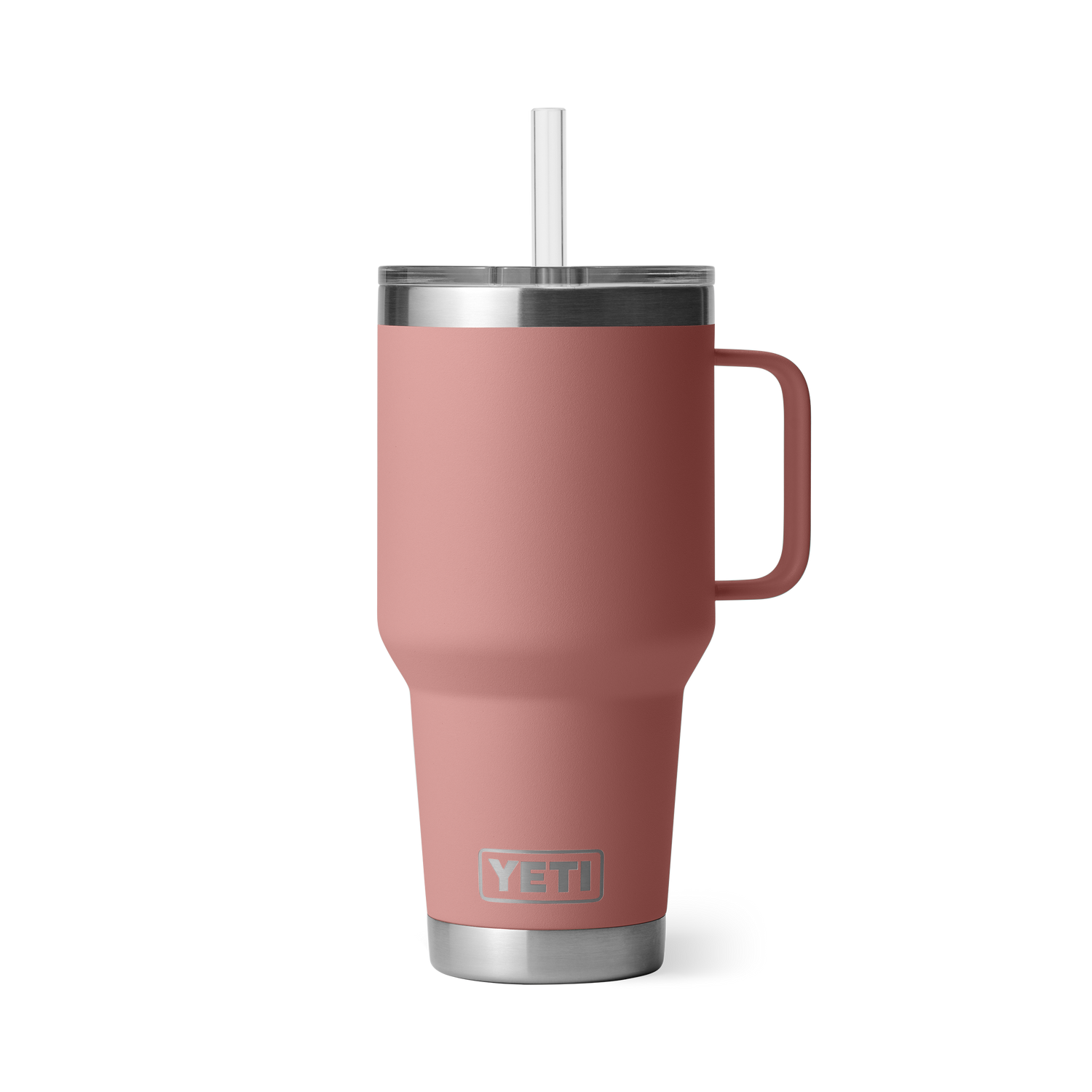 YETI Rambler® 35 oz (994 ml) Trinkbecher Mit Trinkhalm-deckel Sandstone Pink