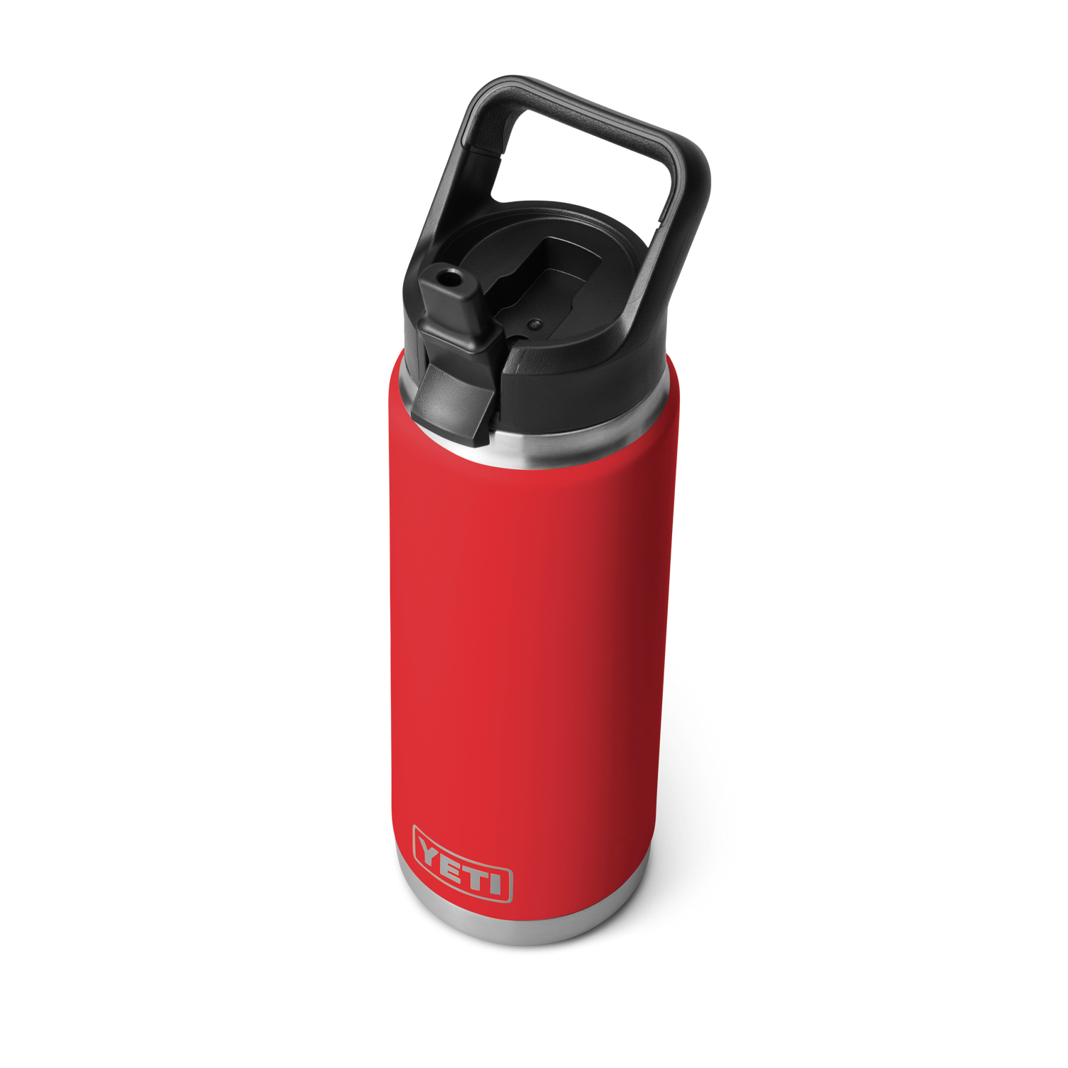 YETI Rambler® 26 oz (739 ml) Flasche Mit Trinkhalm-Deckel Rescue Red
