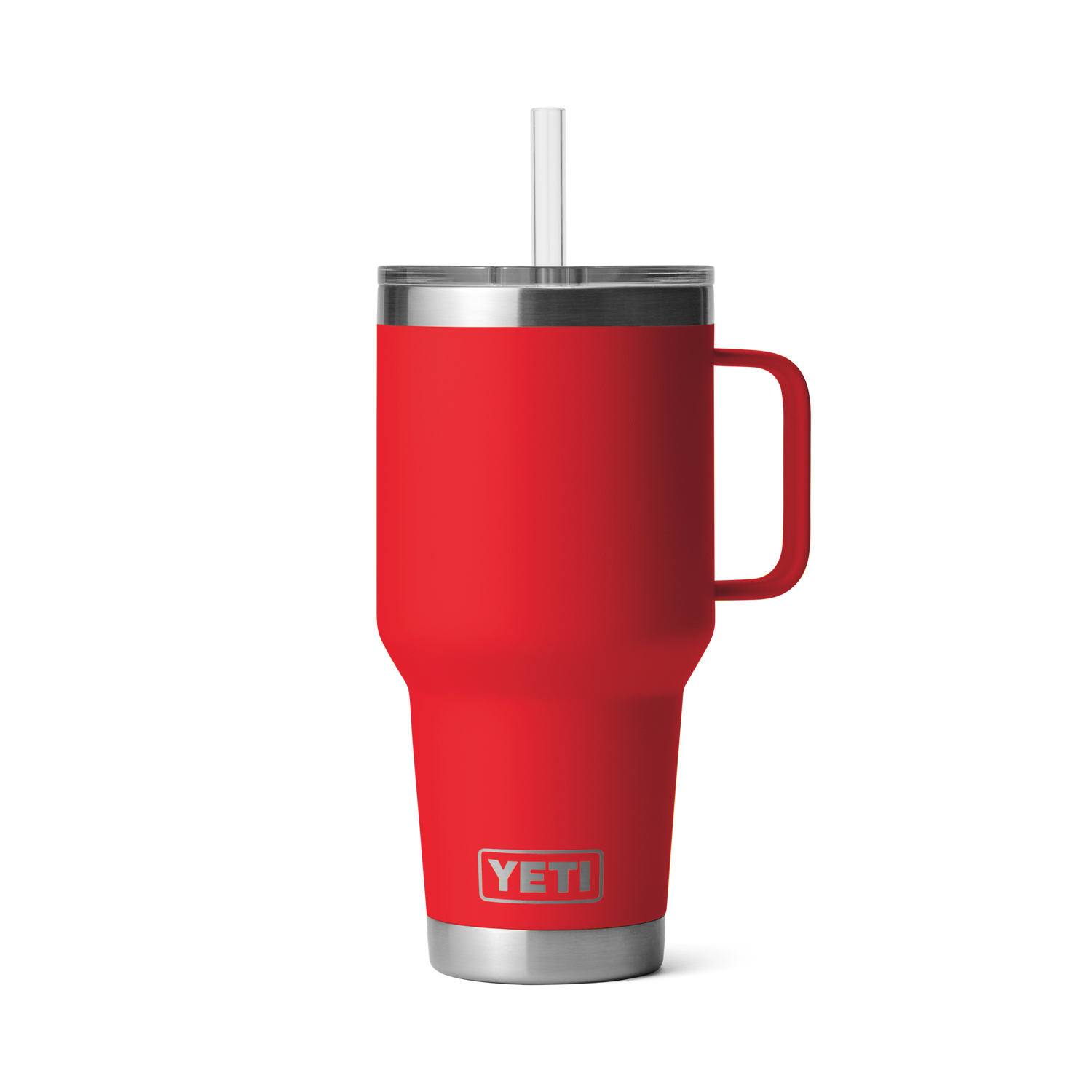 YETI Rambler® 35 oz (994 ml) Trinkbecher Mit Trinkhalm-deckel Rescue Red