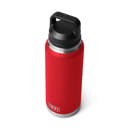 YETI Rambler® 36 oz Flasche mit Chug-Verschluss (1065 ml) Rescue Red
