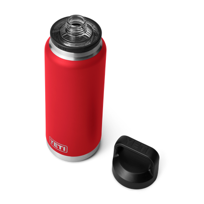 YETI Rambler® 36 oz Flasche mit Chug-Verschluss (1065 ml) Rescue Red