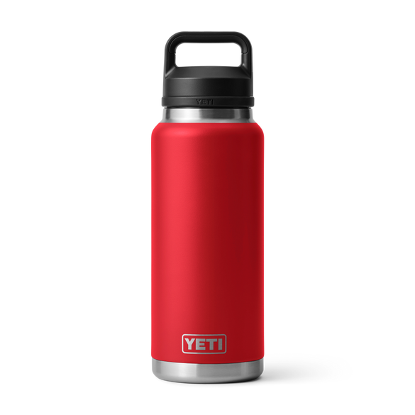 YETI Rambler® 36 oz Flasche mit Chug-Verschluss (1065 ml) Rescue Red