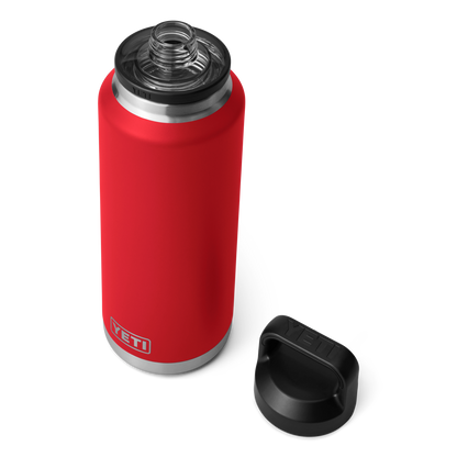 YETI Rambler® 46 oz Flasche (1,4 l) mit Chug-Verschluss Rescue Red