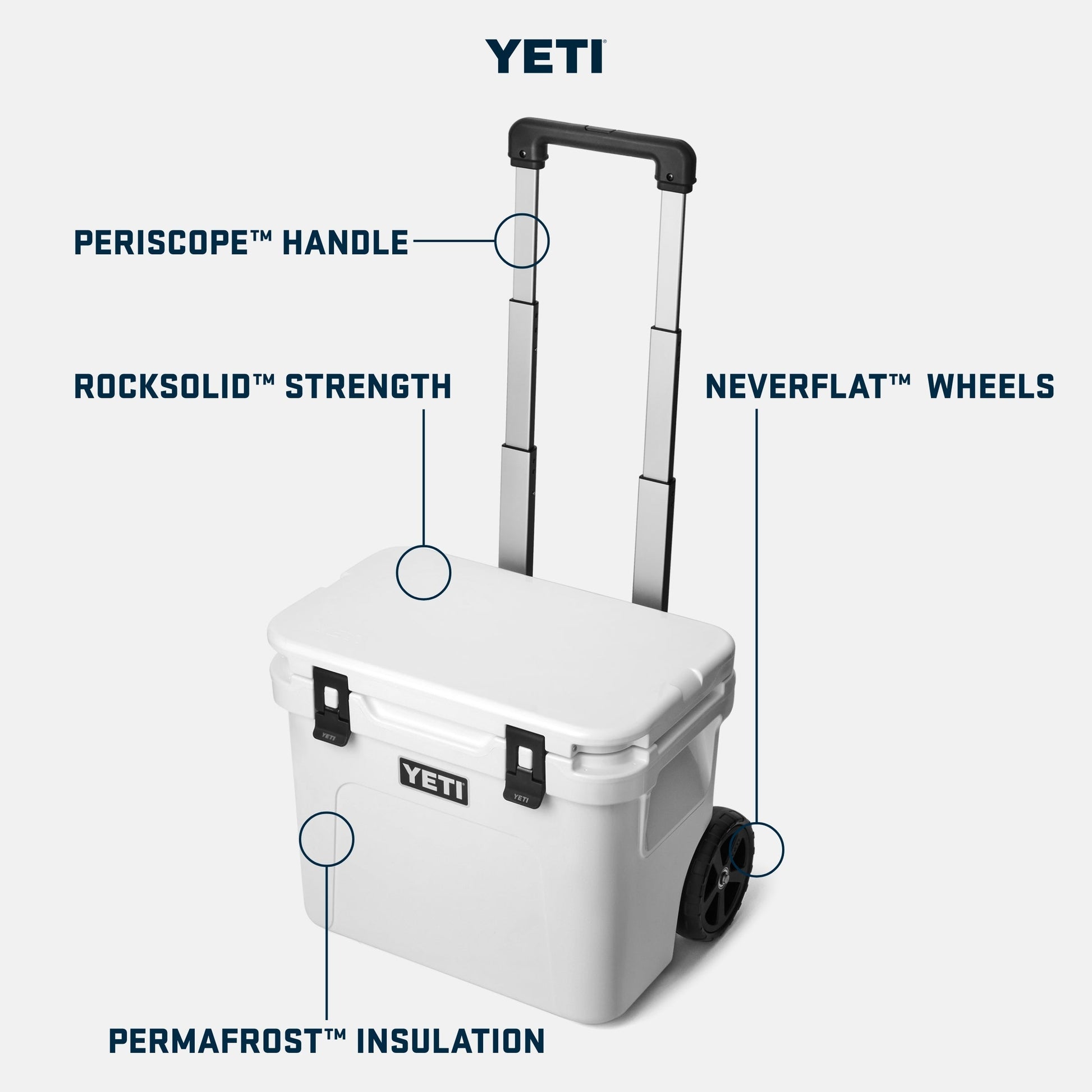 YETI Roadie® 32 Kühlbox auf Rädern Weiss