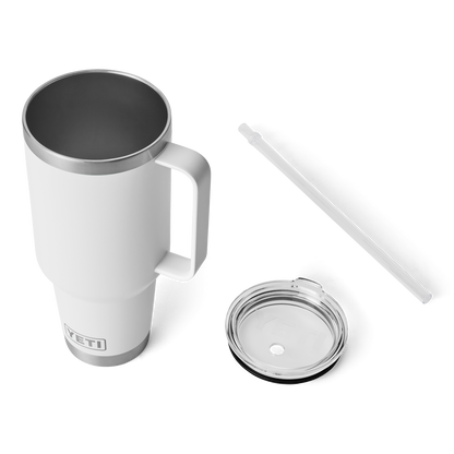 Rambler® 42 oz (1242 ml) Trinkbecher Mit Trinkhalm-deckel Weiß