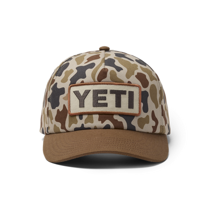 YETI® Logo Camo Snapback mit flacher Krempe