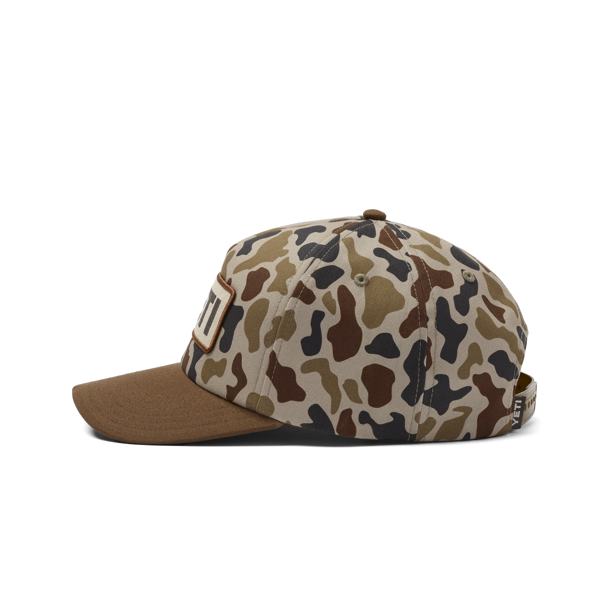 YETI® Logo Camo Snapback mit flacher Krempe