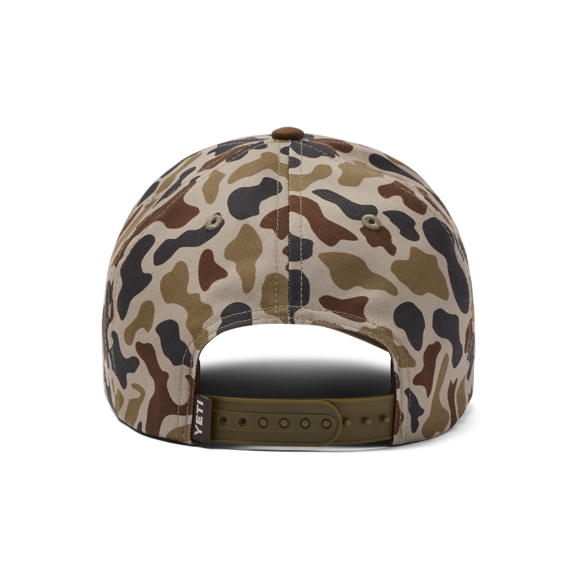 YETI® Logo Camo Woven Flat Brim Snapback