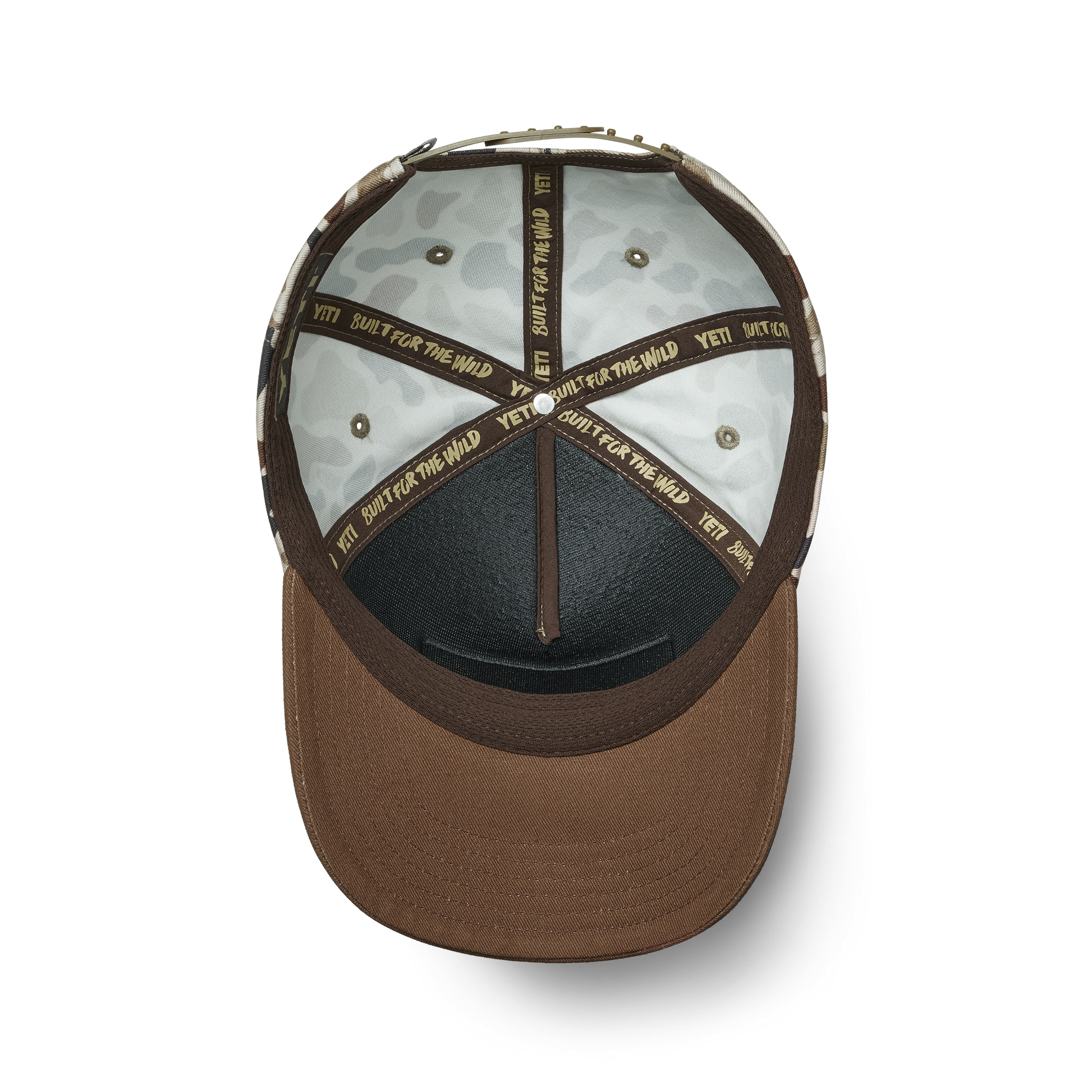 YETI® Logo Camo Snapback mit flacher Krempe