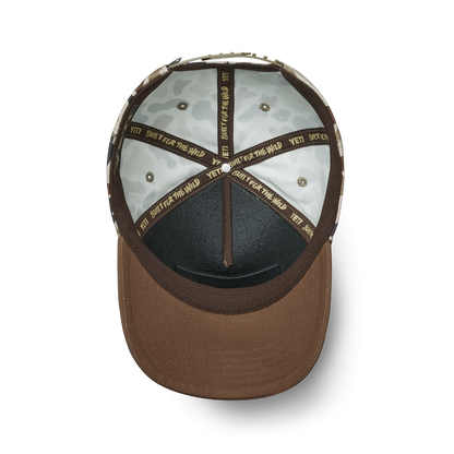 YETI® Logo Camo Snapback mit flacher Krempe