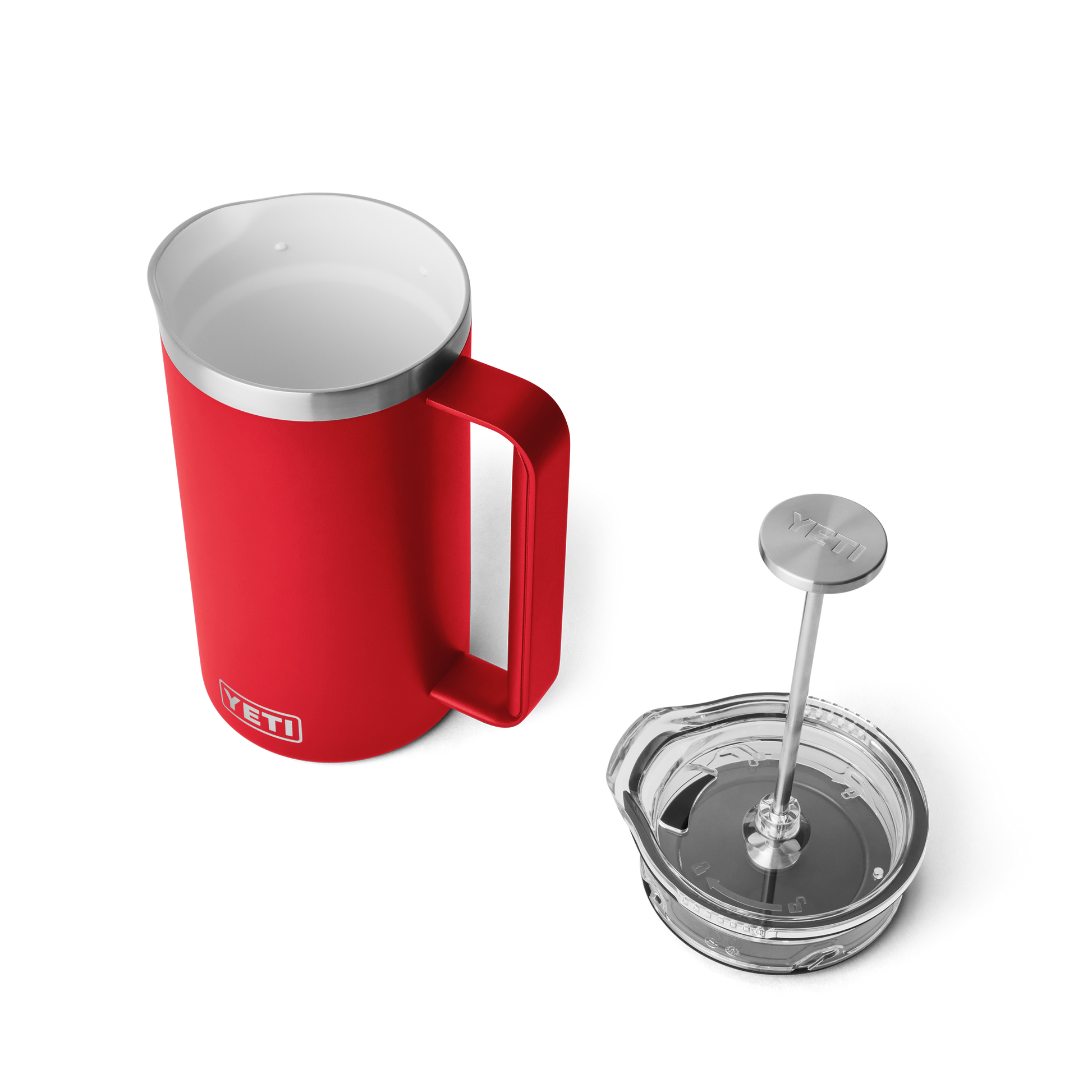 YETI Rambler® Stempelkanne mit 34 oz (1L) Fassungsvermögen Rescue Red