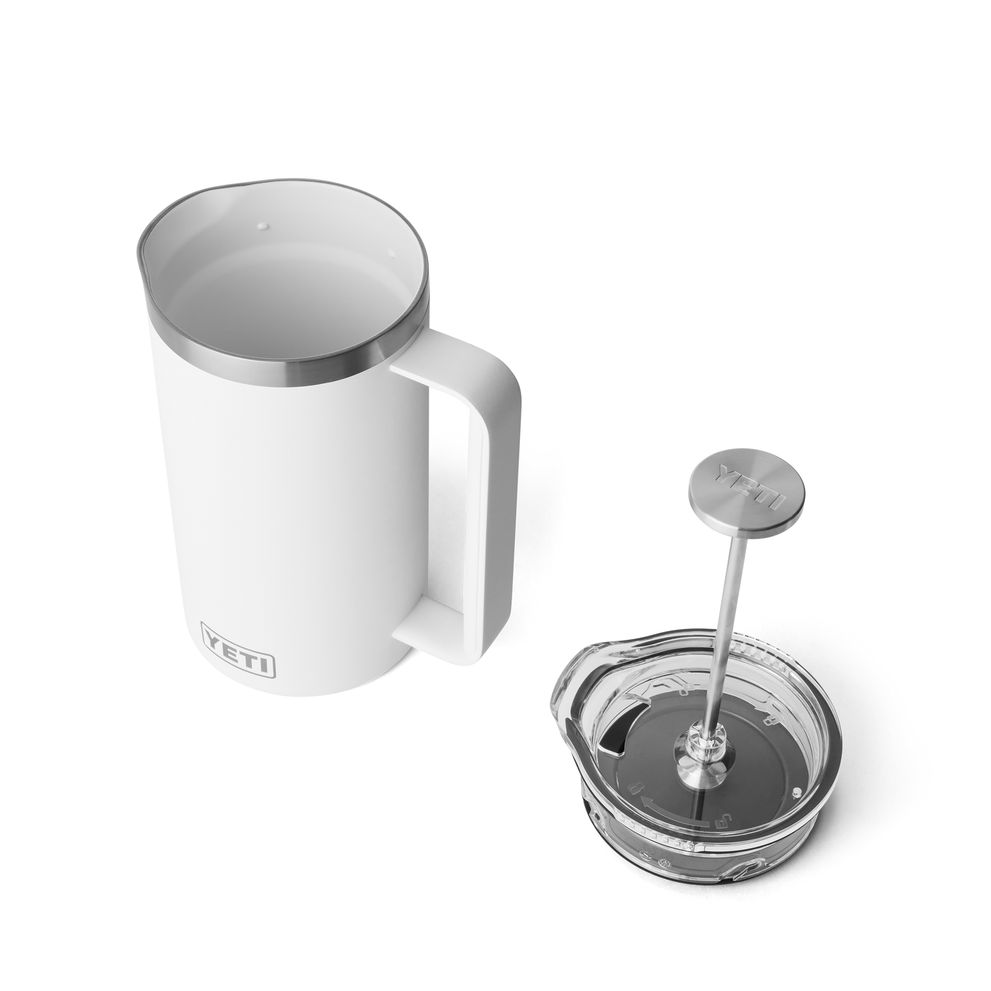 YETI Rambler® Stempelkanne mit 34 oz (1L) Fassungsvermögen Weiss