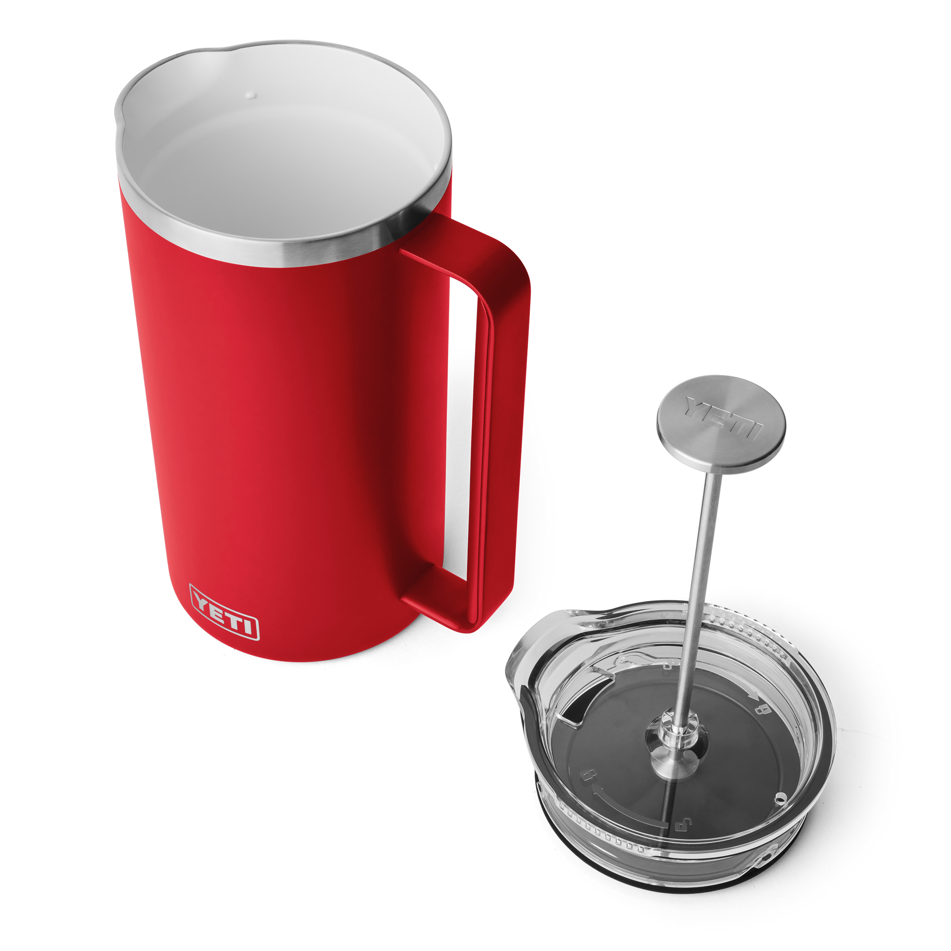 YETI Rambler® Stempelkanne mit 64 oz (2L) Fassungsvermögen Rescue Red