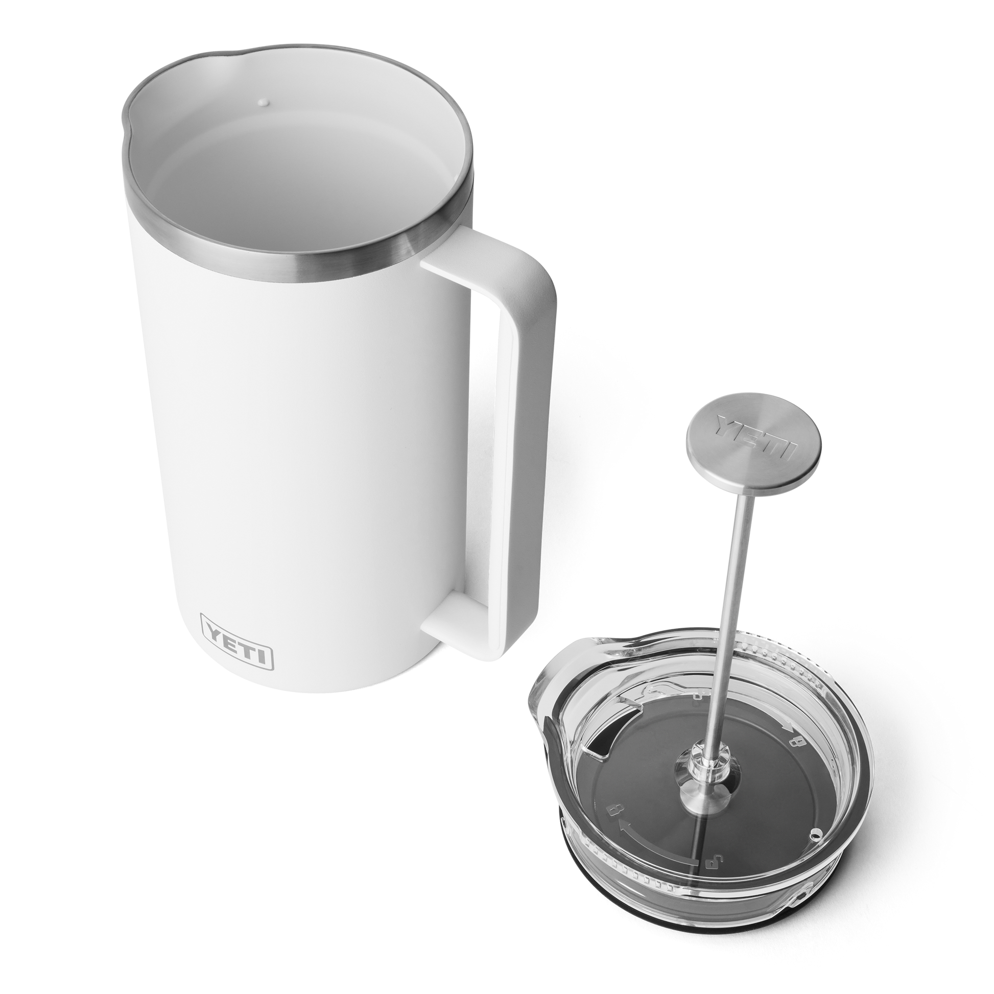 YETI Rambler® Stempelkanne mit 64 oz (2L) Fassungsvermögen Weiss