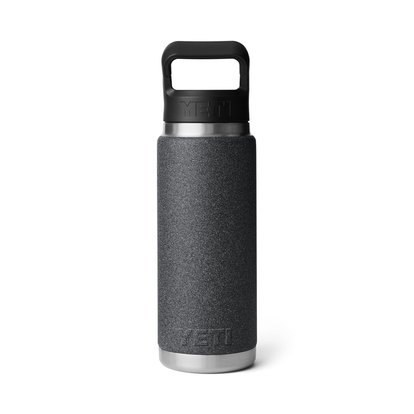 YETI Rambler® 26 oz (739 ml) Flasche Mit Trinkhalm-Deckel Black Stone