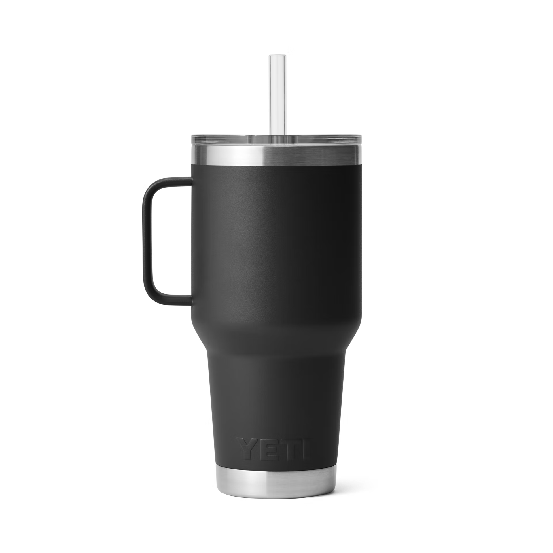 YETI Rambler® 35 oz (994 ml) Trinkbecher Mit Trinkhalm-deckel Schwarz