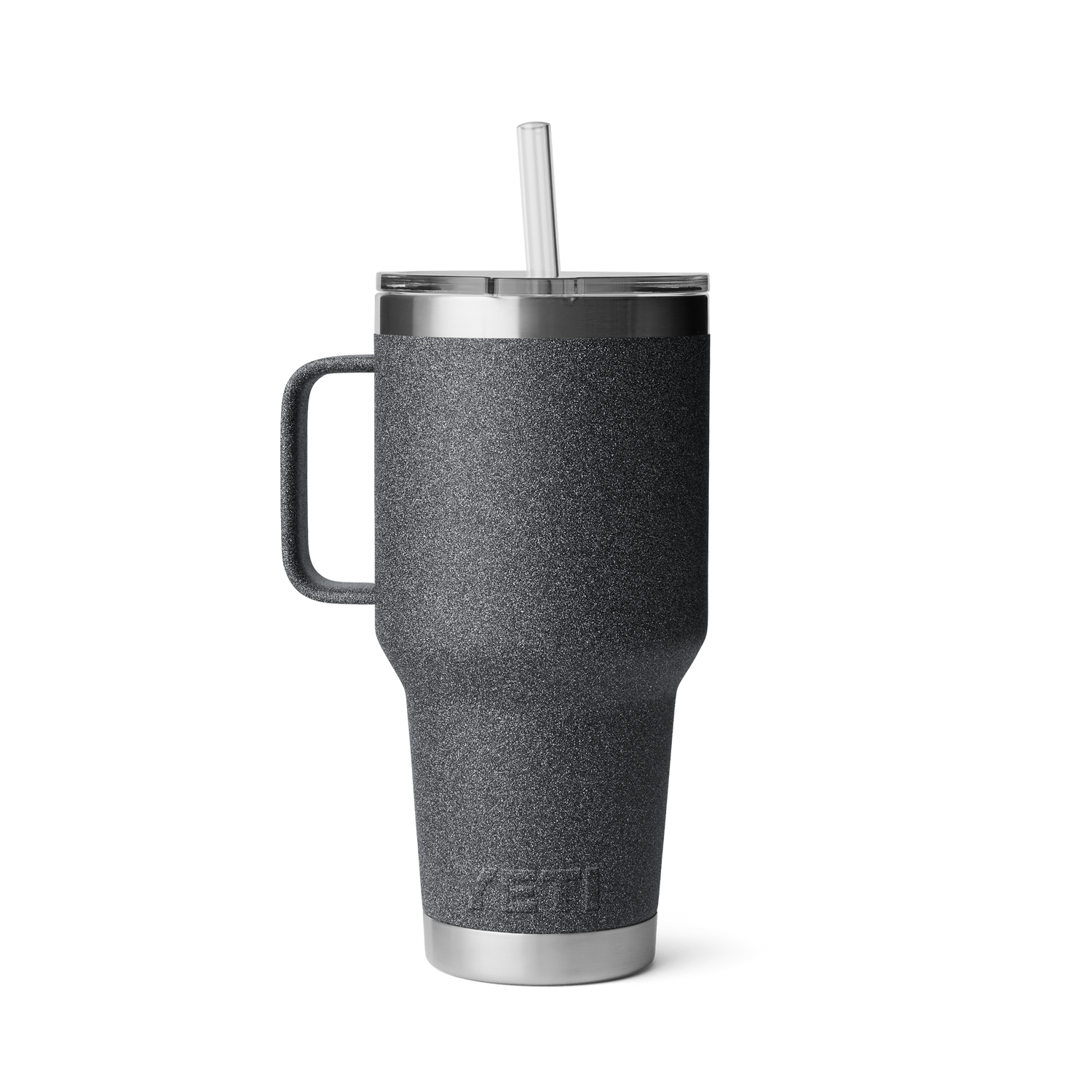 YETI Rambler® 35 oz (994 ml) Trinkbecher Mit Trinkhalm-deckel Black Stone