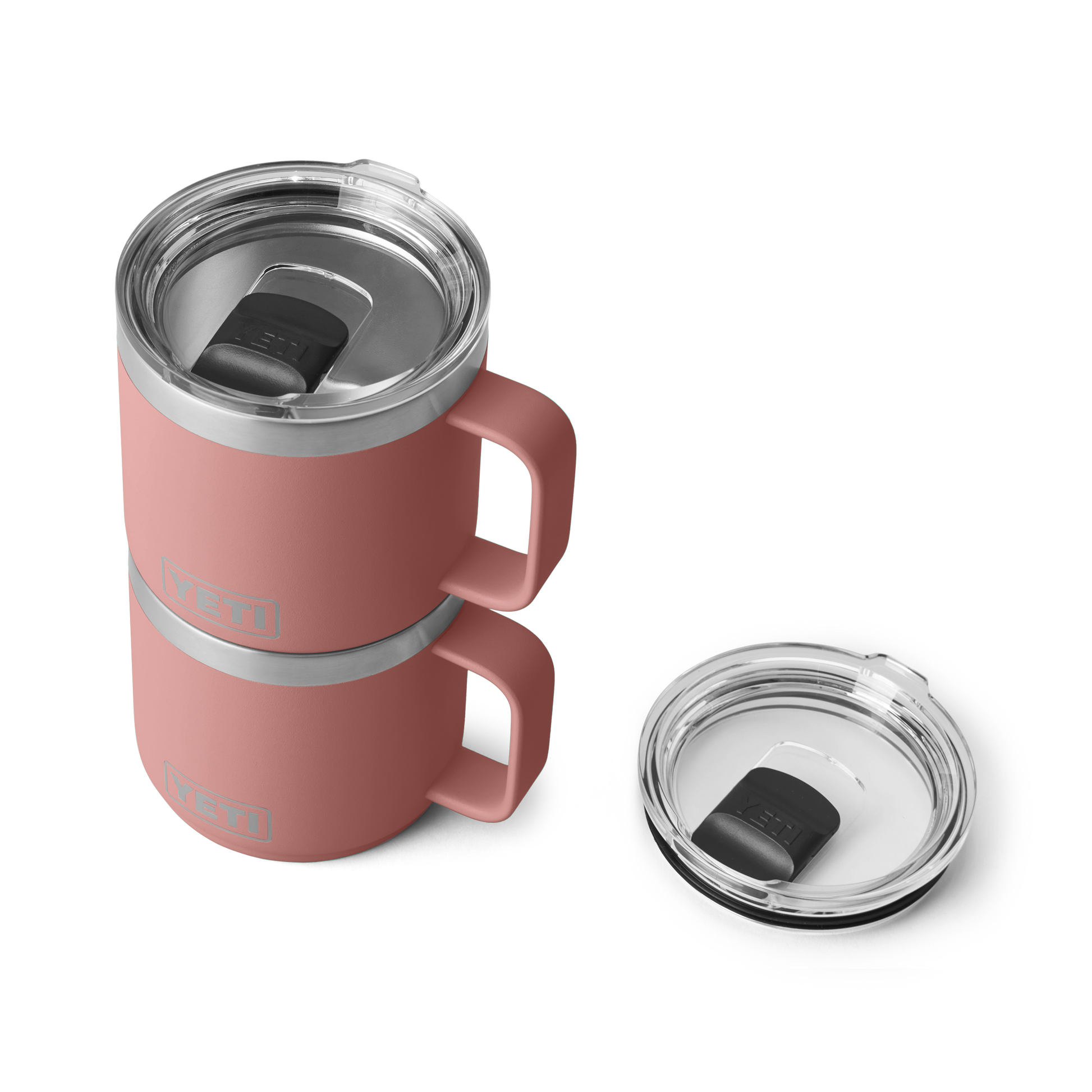 YETI Rambler® 14 oz (414 ml) Stapelbares Tasse Sandstone Pink
