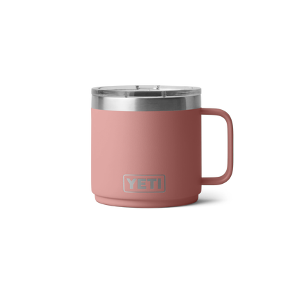 YETI Rambler® 14 oz (414 ml) Stapelbares Tasse Sandstone Pink