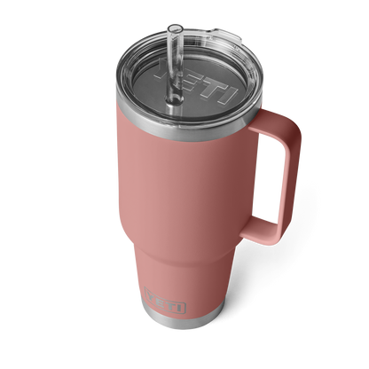YETI Rambler® 42 oz (1242 ml) Trinkbecher Mit Trinkhalm-deckel Sandstone Pink