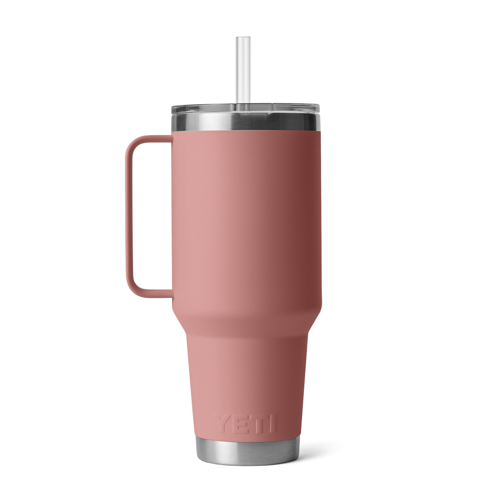 YETI Rambler® 42 oz (1242 ml) Trinkbecher Mit Trinkhalm-deckel Sandstone Pink