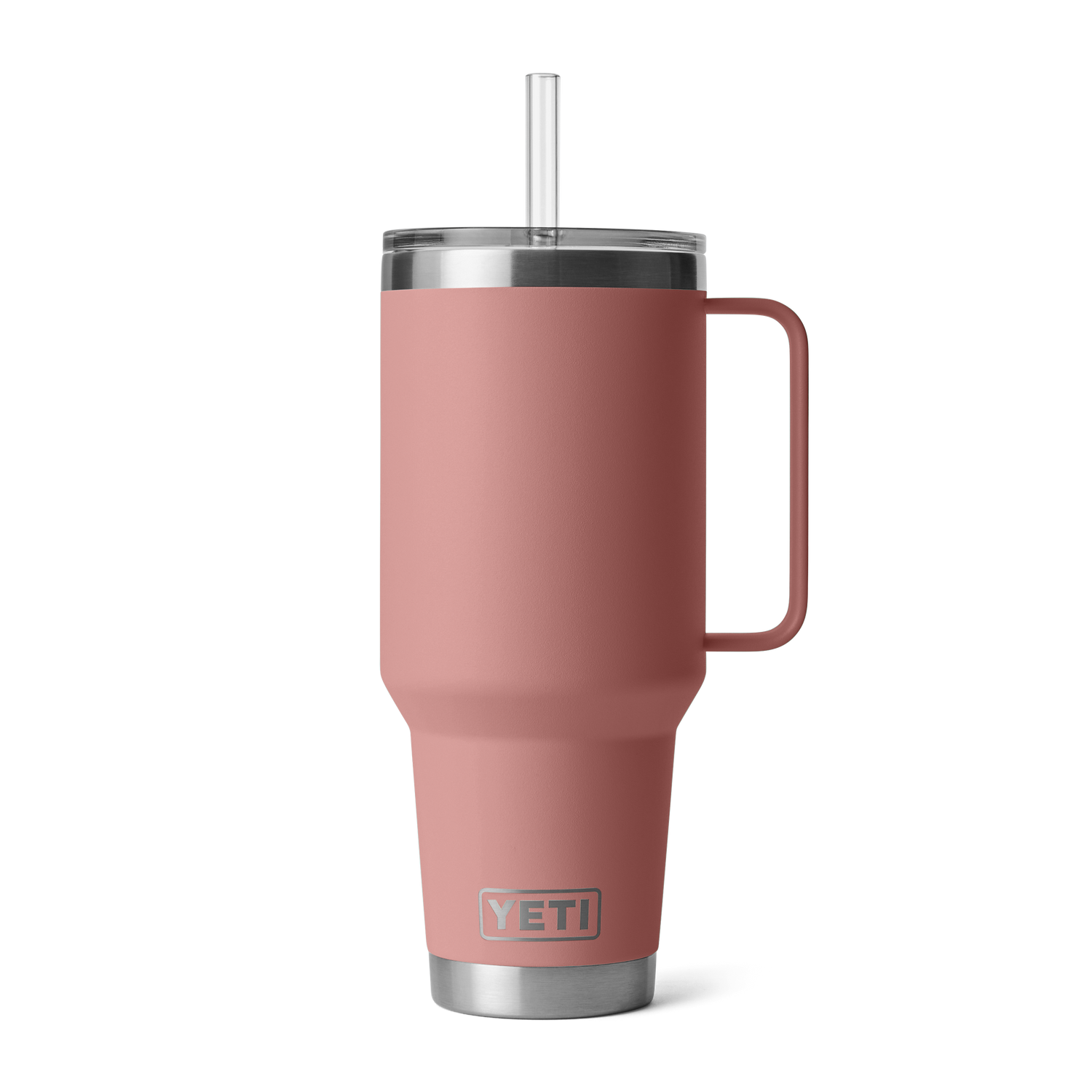 YETI Rambler® 42 oz (1242 ml) Trinkbecher Mit Trinkhalm-deckel Sandstone Pink