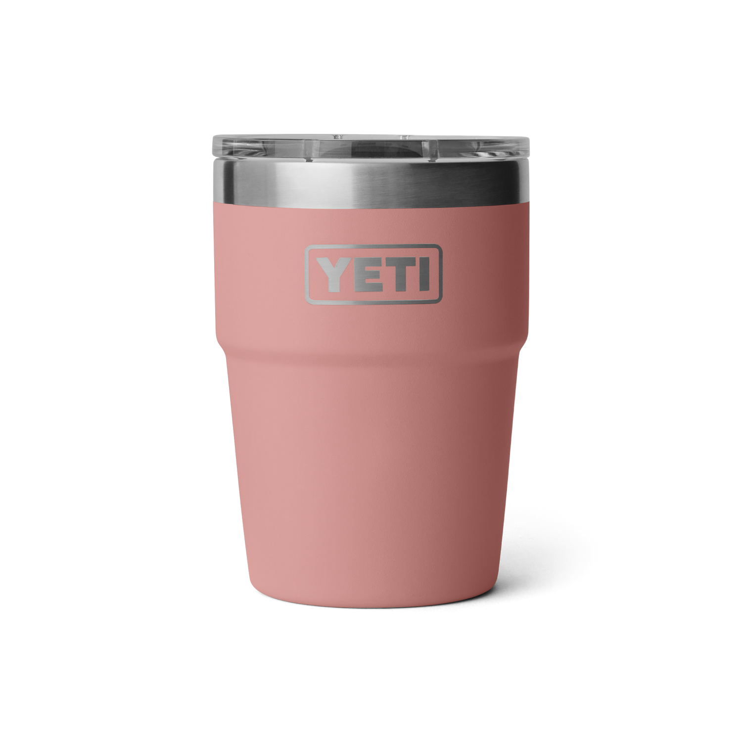 YETI Rambler® Stapelbarer Becher mit 16 oz (473 ml) Fassungsvermögen Sandstone Pink