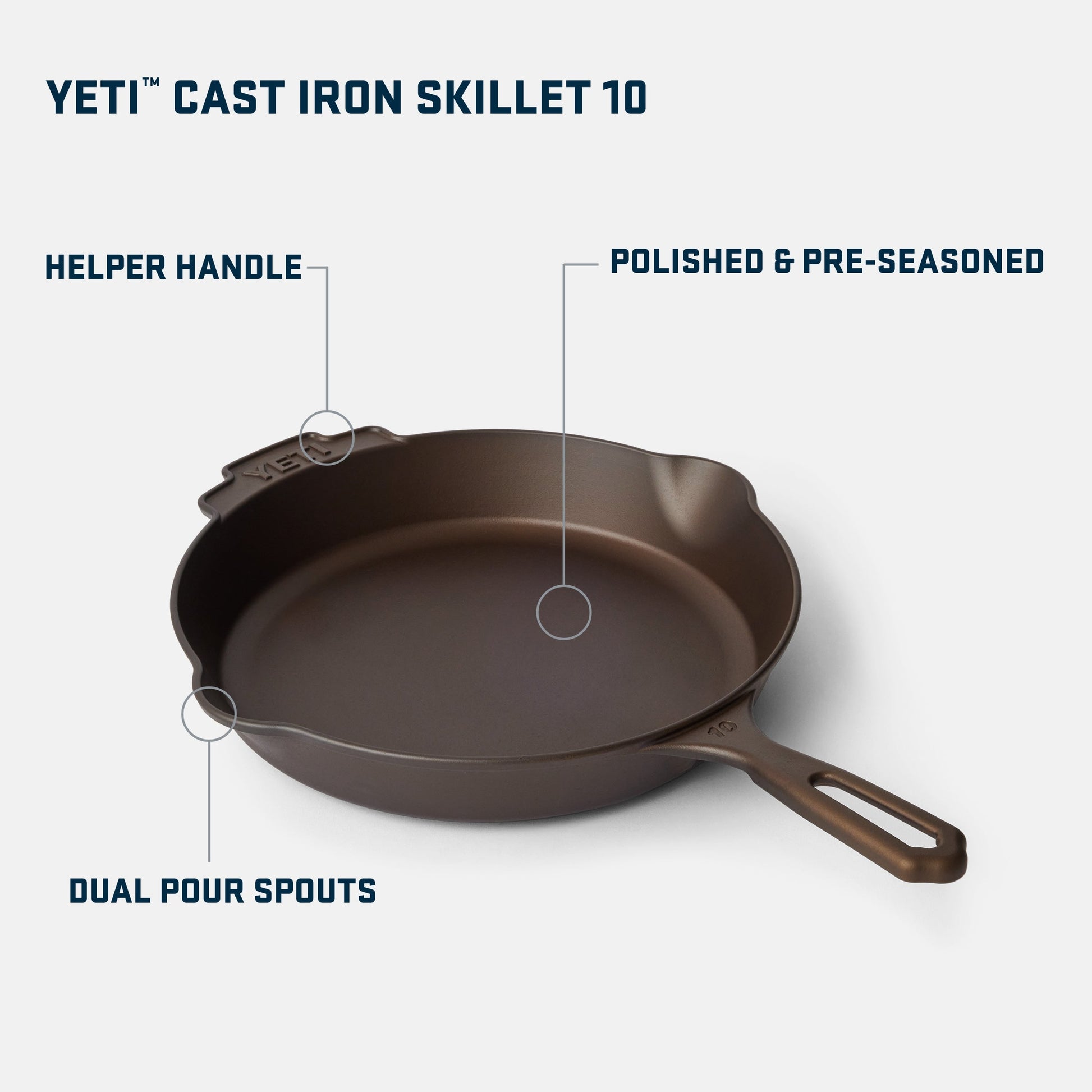 YETI YETI™ 10 Cast Iron Skillet Cast Iron