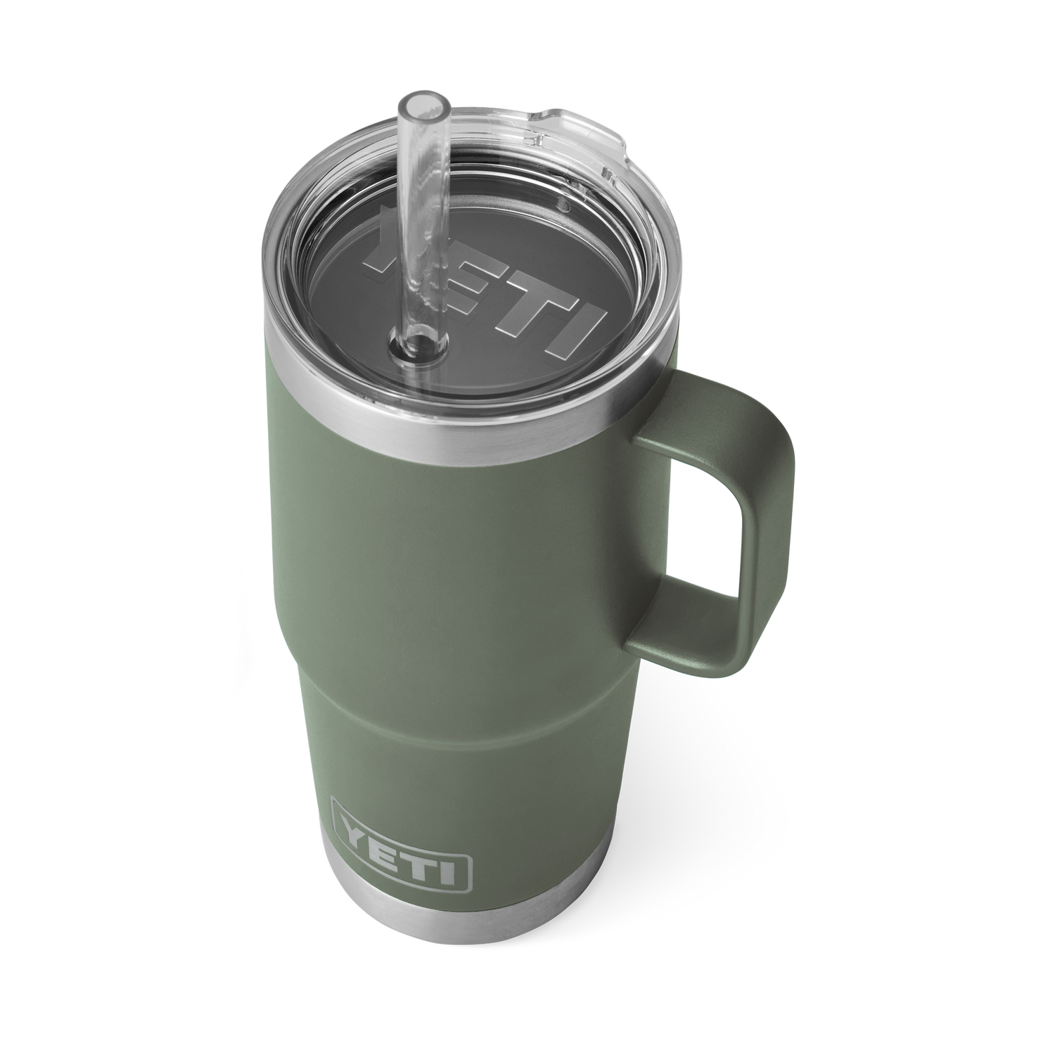 YETI Rambler® 25 oz (710 ml) Trinkbecher Mit Trinkhalm-deckel Camp Green