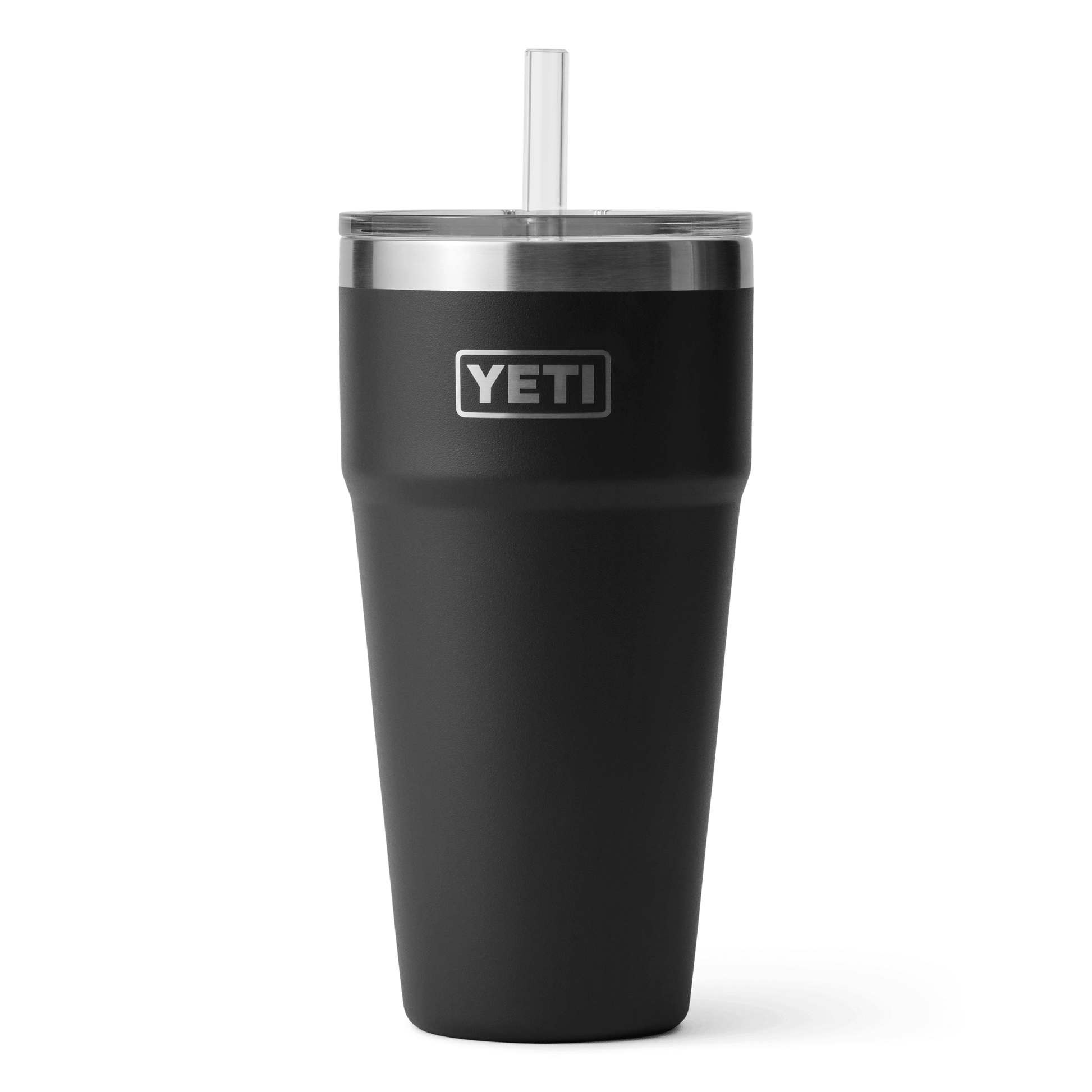 YETI Rambler® 26 oz Becher mit Trinkhalm (760 ml) Schwarz