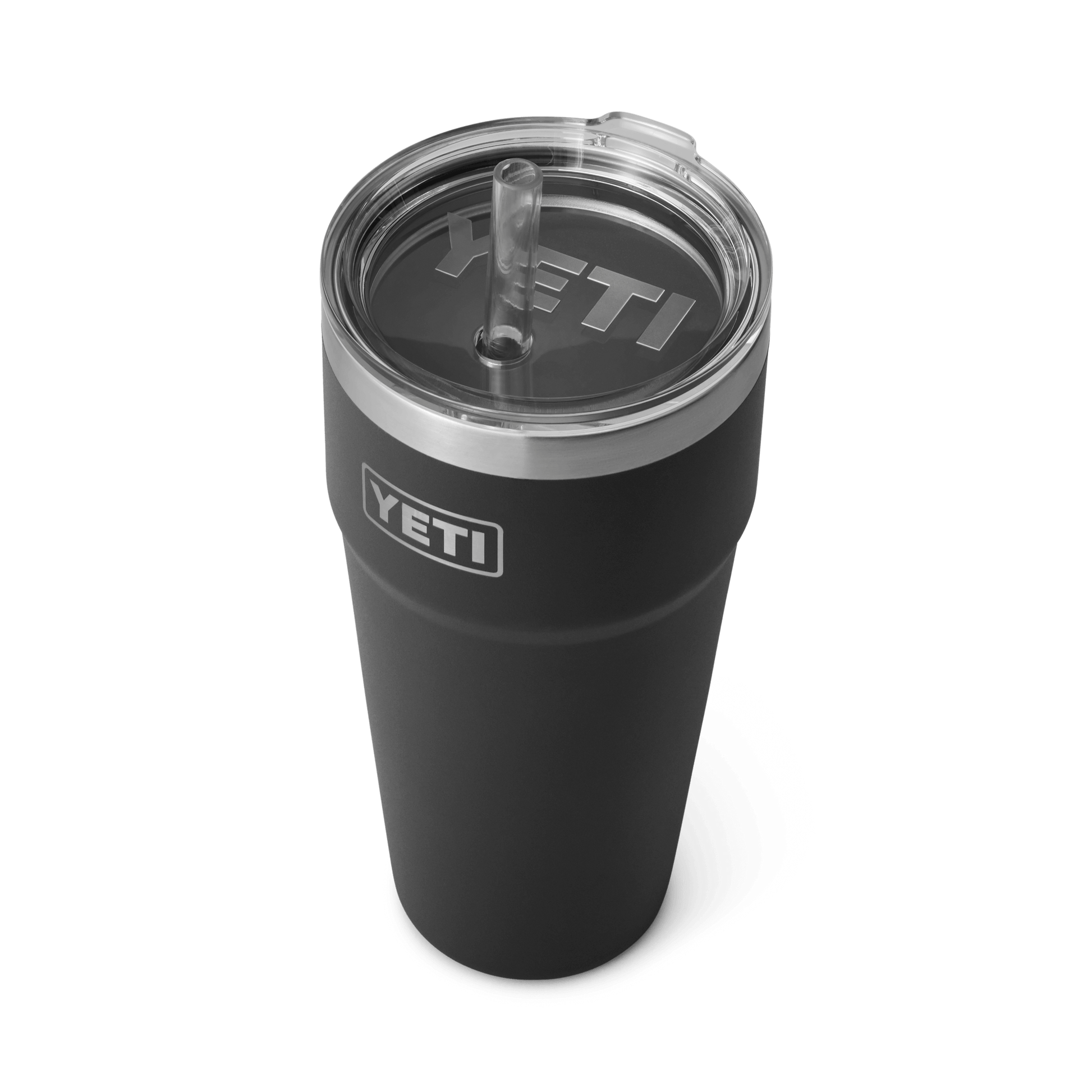 YETI Rambler® 26 oz Becher mit Trinkhalm (760 ml) Schwarz