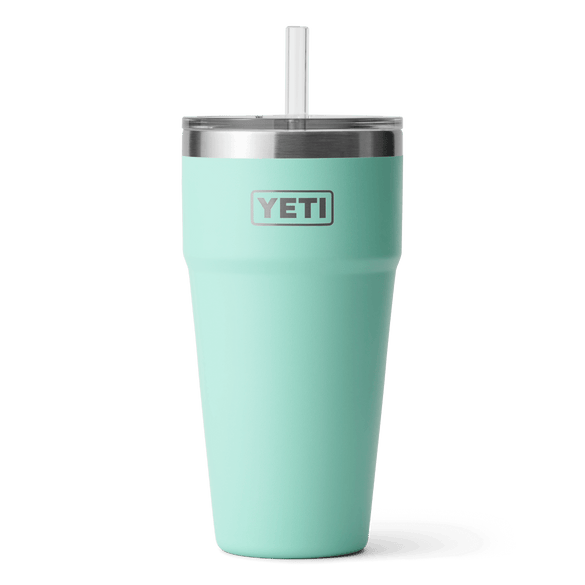 YETI Rambler® 26 oz Becher mit Trinkhalm (760 ml) Sea Foam