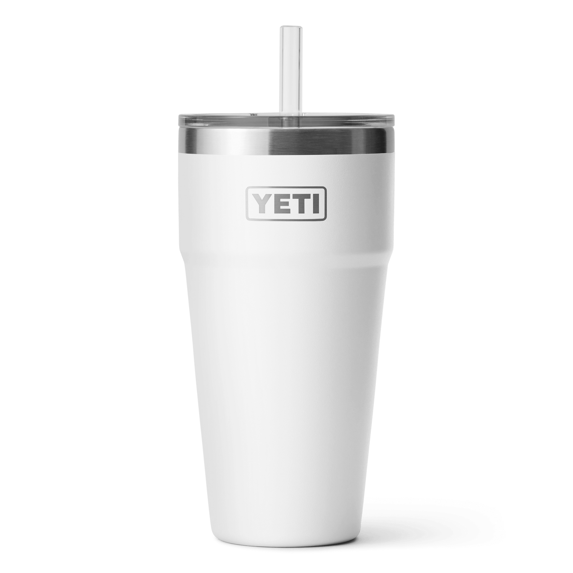 YETI Rambler® 26 oz Becher mit Trinkhalm (760 ml) Weiss