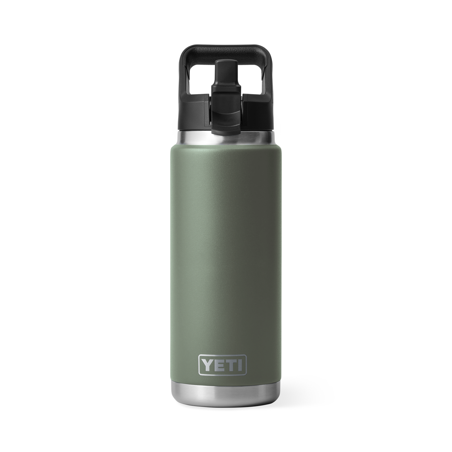 YETI Rambler® 26 oz (739 ml) Flasche Mit Trinkhalm-Deckel Camp Green
