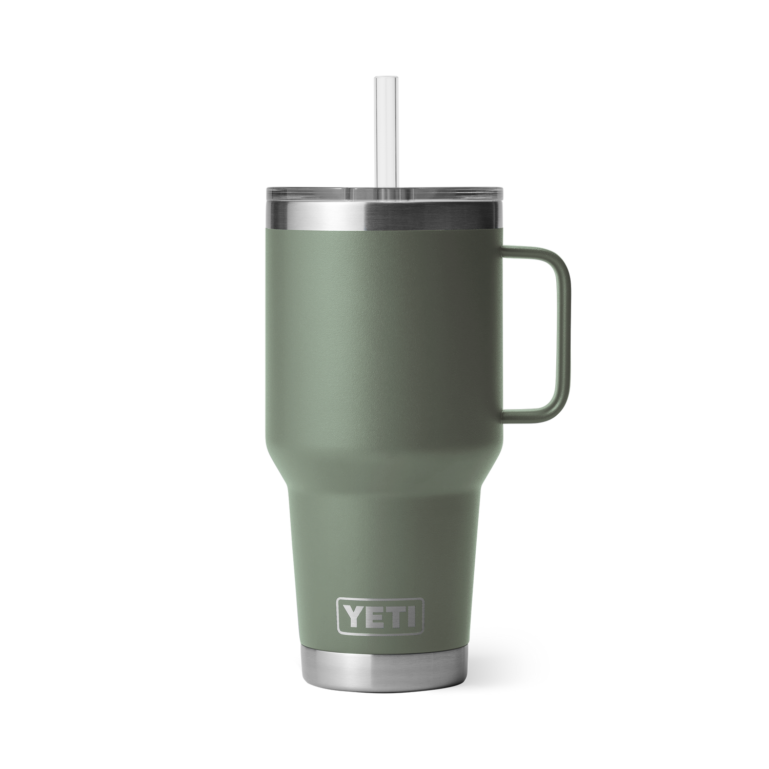 YETI Rambler® 35 oz (994 ml) Trinkbecher Mit Trinkhalm-deckel Camp Green