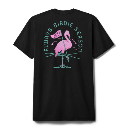 YETI Flamingo Short Sleeve T-Shirt Black